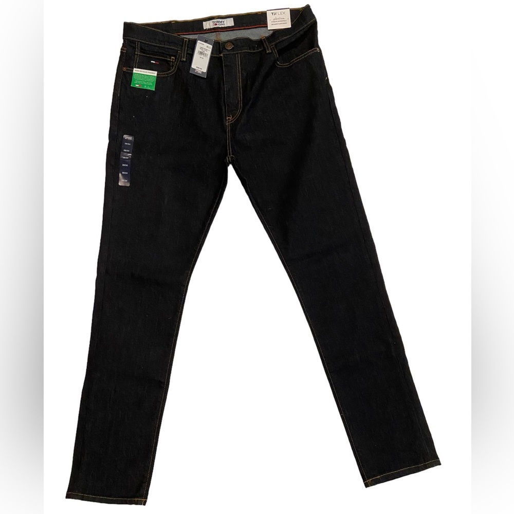 Men's Tommy Hilfiger TJ Flex stretch slim dark blue jeans Size 38/34 New W/Tags